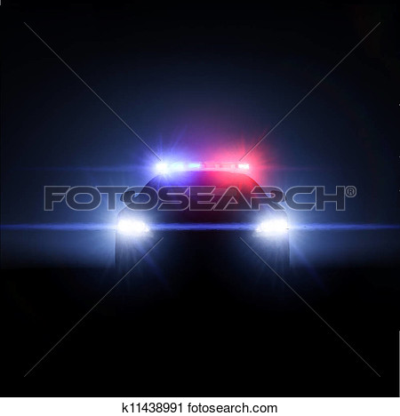 Police Car With Full Array Of Lights And Tactical Lights  3d Render