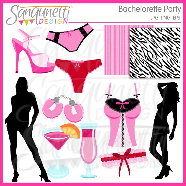Sanqunetti Design  Bachelorette Party Clipart
