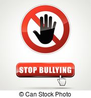 Stop Bullying   Illustration Of Stop Bullying Sign With Web