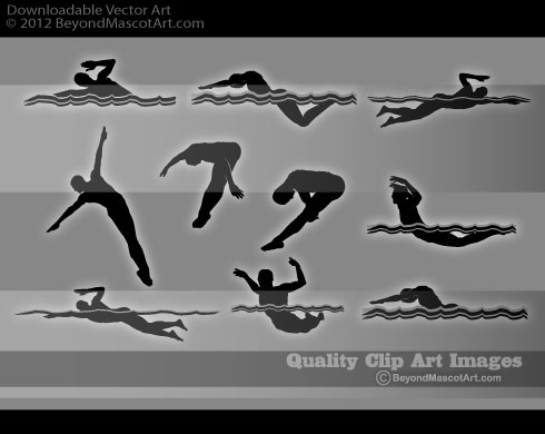 Swim And Dive Clipart 0159 Swimming   Diving