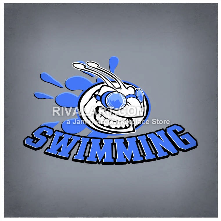 Vector Clipart Of Bees Graphic Bees Swimming Swim Dive Team Wearing