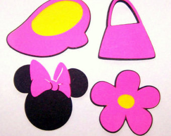 16 Minnie Mouse Die Cut Shapes 3 Inches