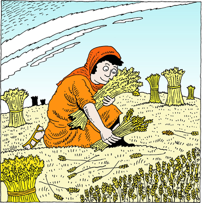     Among The Sheaves And Reproach Her Not   Ruth Clip Art   Christart Com