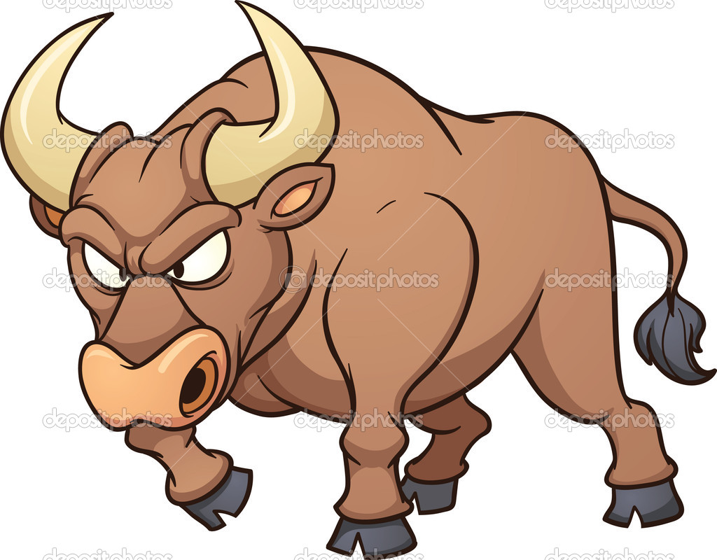 Angry Bull   Stock Vector   Memoangeles  15910131
