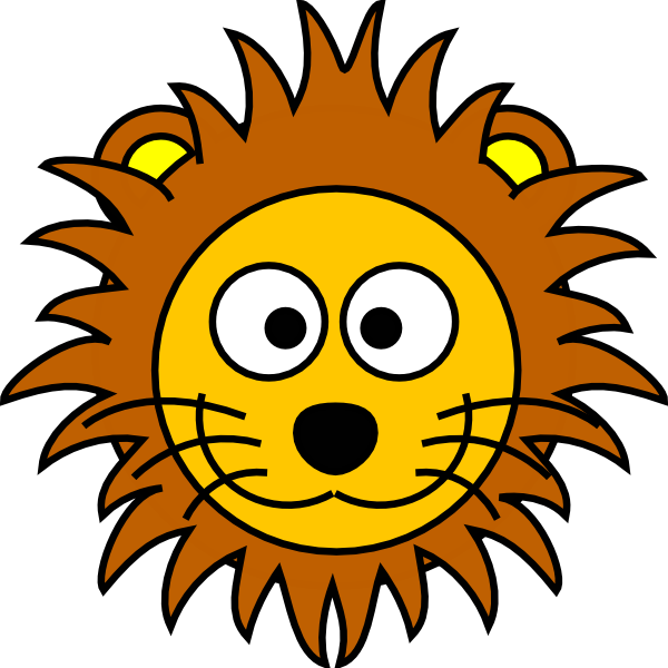 Cartoon Golden Lion 2 Clip Art At Clker Com   Vector Clip Art Online