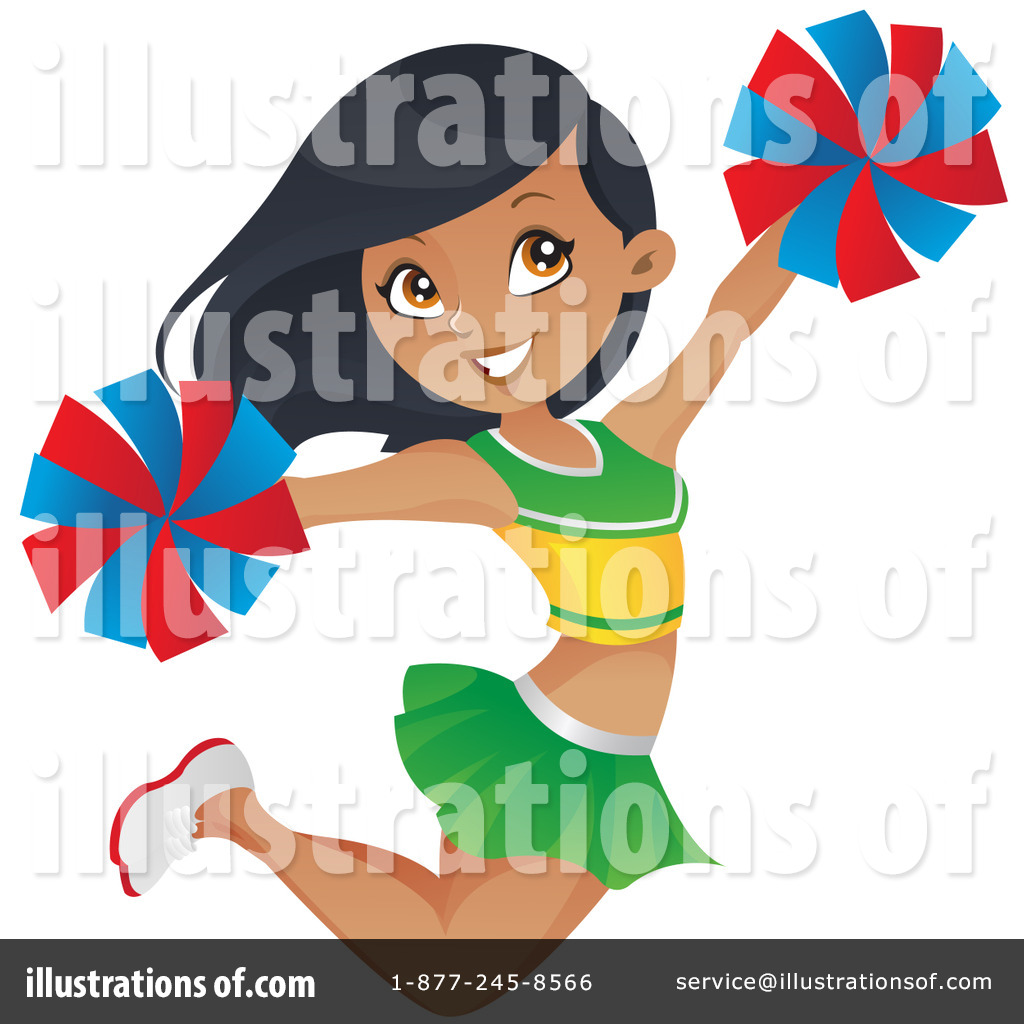 Cheerleader Clipart  1222436 By Cartoon Character Studio   Royalty