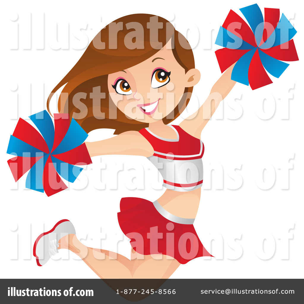 Cheerleader Clipart  1222438   Illustration By Cartoon Character