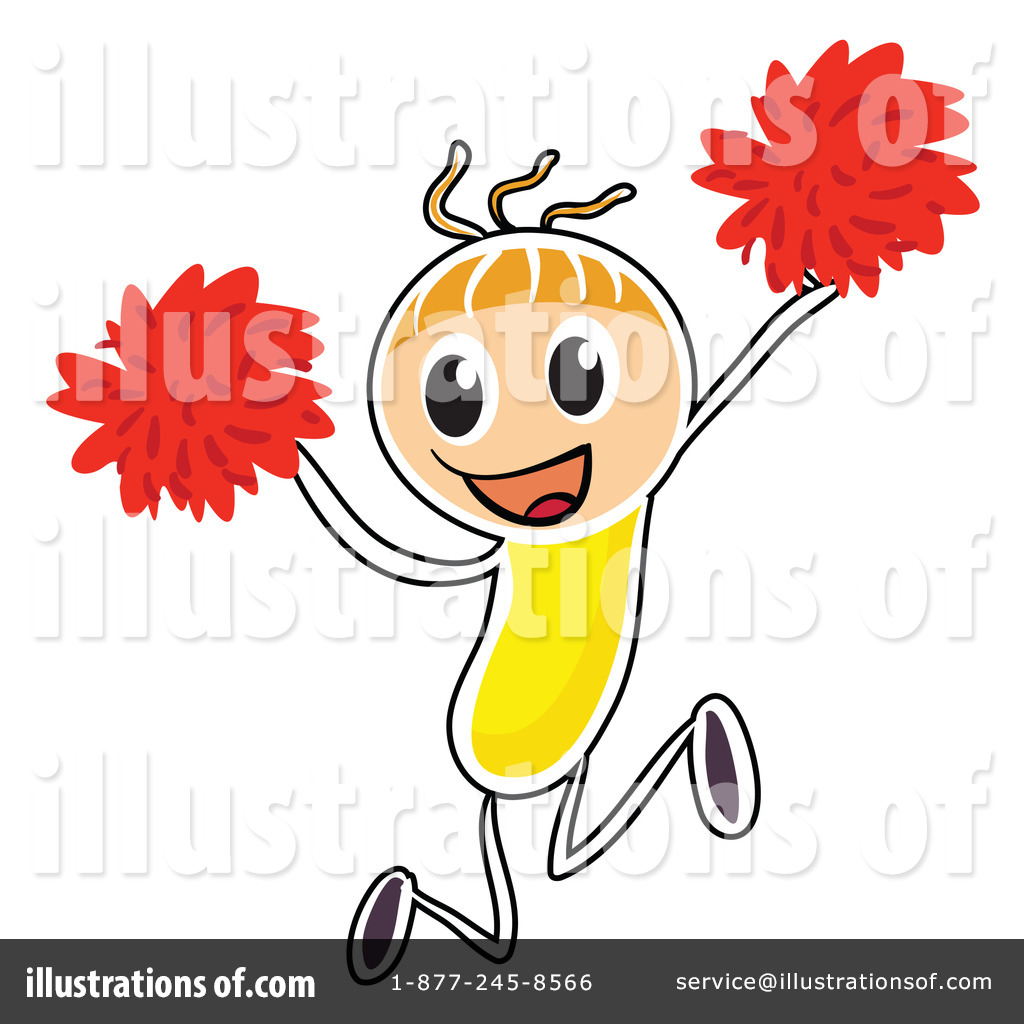 Cheerleader Clipart  1237465 By Colematt   Royalty Free  Rf  Stock