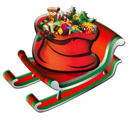 Christmas Clipart  Sleighs And Cars