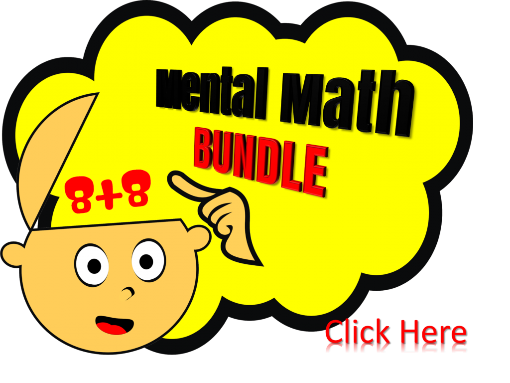 Facts  Mental Math Classroom Game    Math File Folder Games