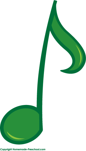 Home Free Clipart Music Notes Clipart Eighth Note Green