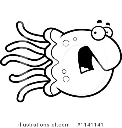 Jellyfish Clipart  1141141 By Cory Thoman   Royalty Free  Rf  Stock