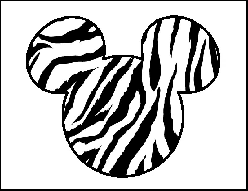 Minnie Mouse Zebra Head