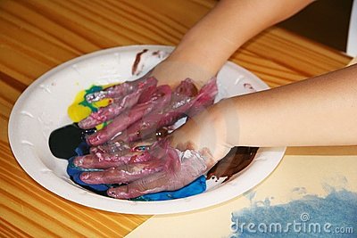Preschool Painting Activity Royalty Free Stock Images   Image  425689