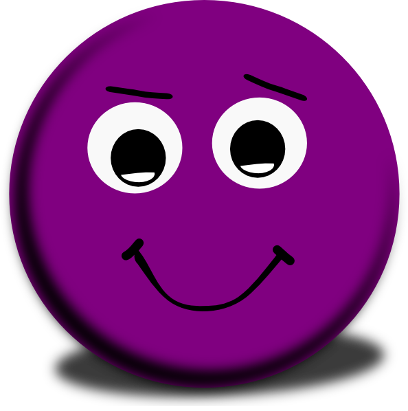 Purple Happy Face Clip Art Clipart Best