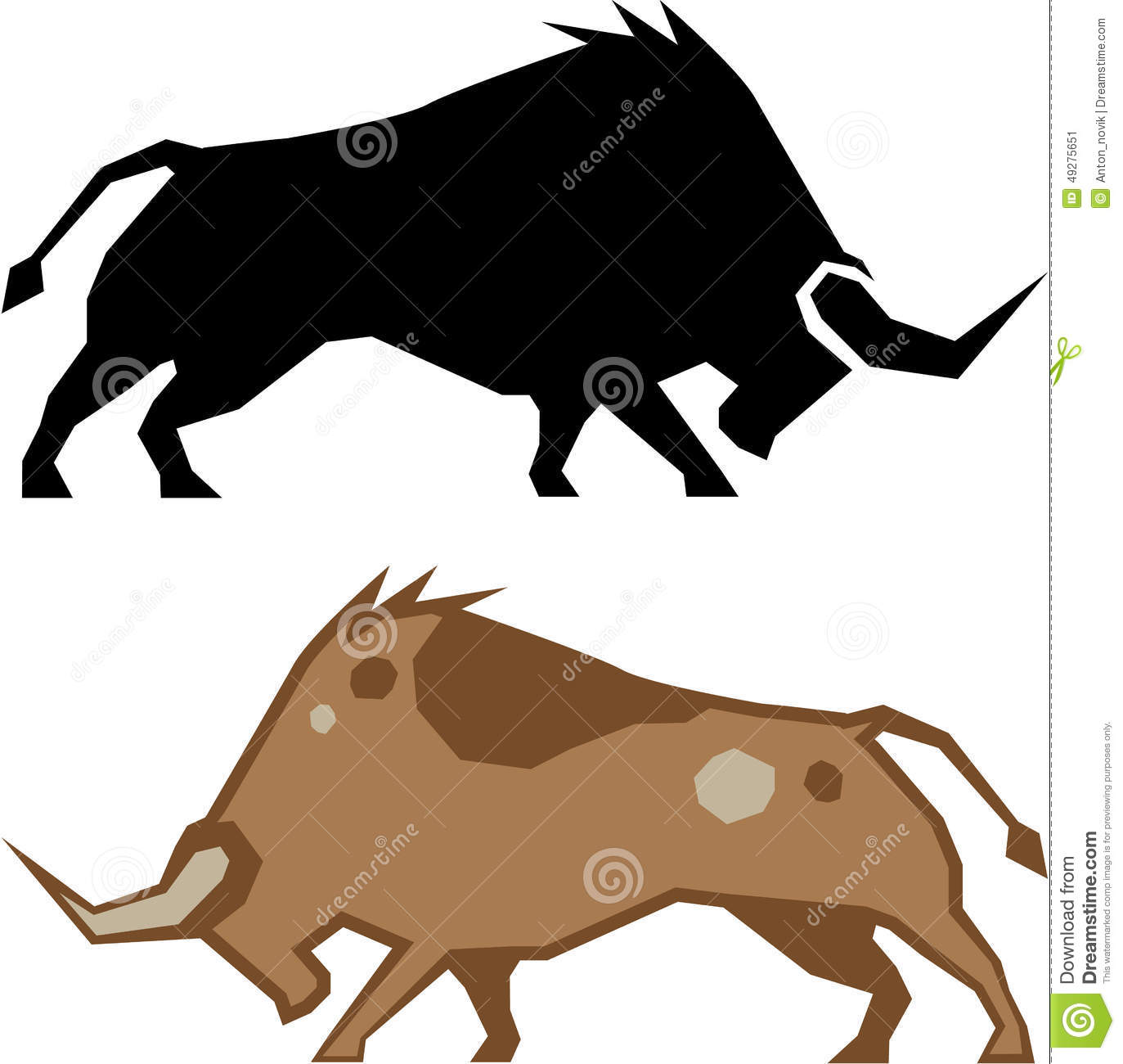 Raging Bull Stock Vector   Image  49275651