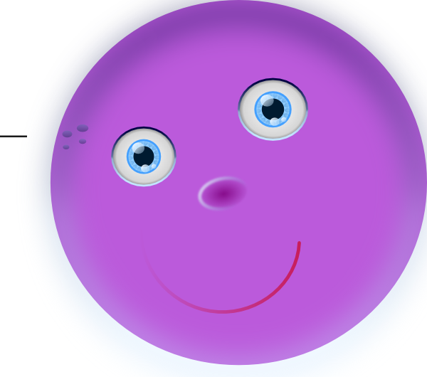 Round Purple Face Clip Art At Clker Com   Vector Clip Art Online