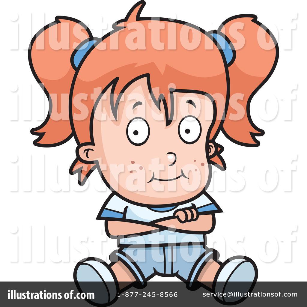 Royalty Free  Rf  Girl Clipart Illustration By Cory Thoman   Stock