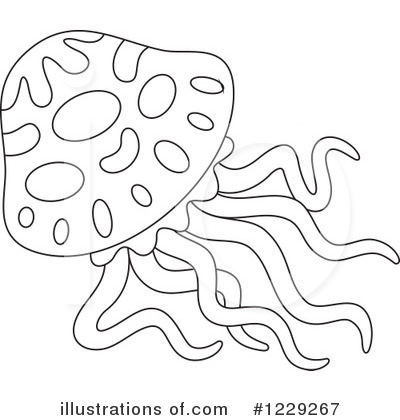 Royalty Free  Rf  Jellyfish Clipart Illustration  1229267 By Alex