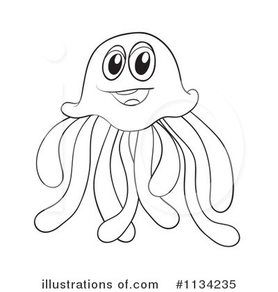 Royalty Free  Rf  Jellyfish Clipart Illustration By Colematt   Stock