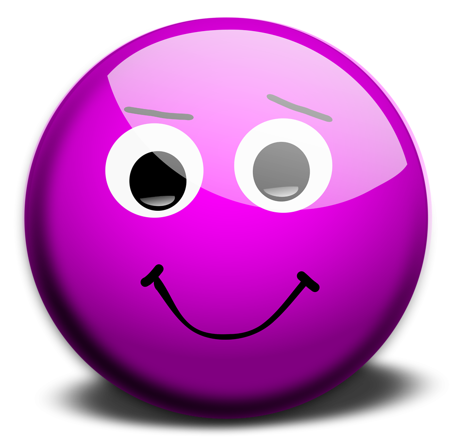 Smiley   Free Stock Photo   Illustration Of A Purple Smiley Face