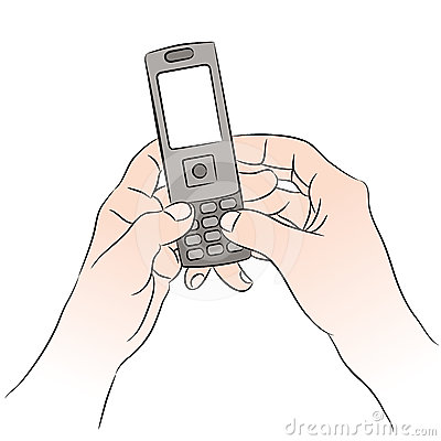 Texting Clipart Black And White Cell Phone Texting 24496678 Jpg
