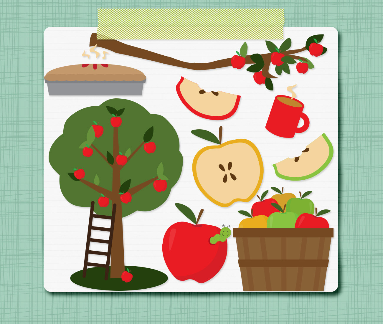 Apple Picking Clipart Fall Clip Art Autumn By Simplybrenna