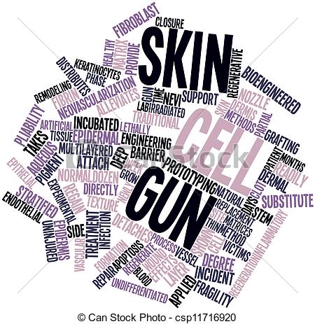 Art Of Word Cloud For Skin Cell Gun   Abstract Word Cloud For Skin