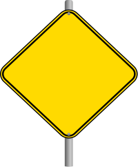 Blank Warning Sign Clipart