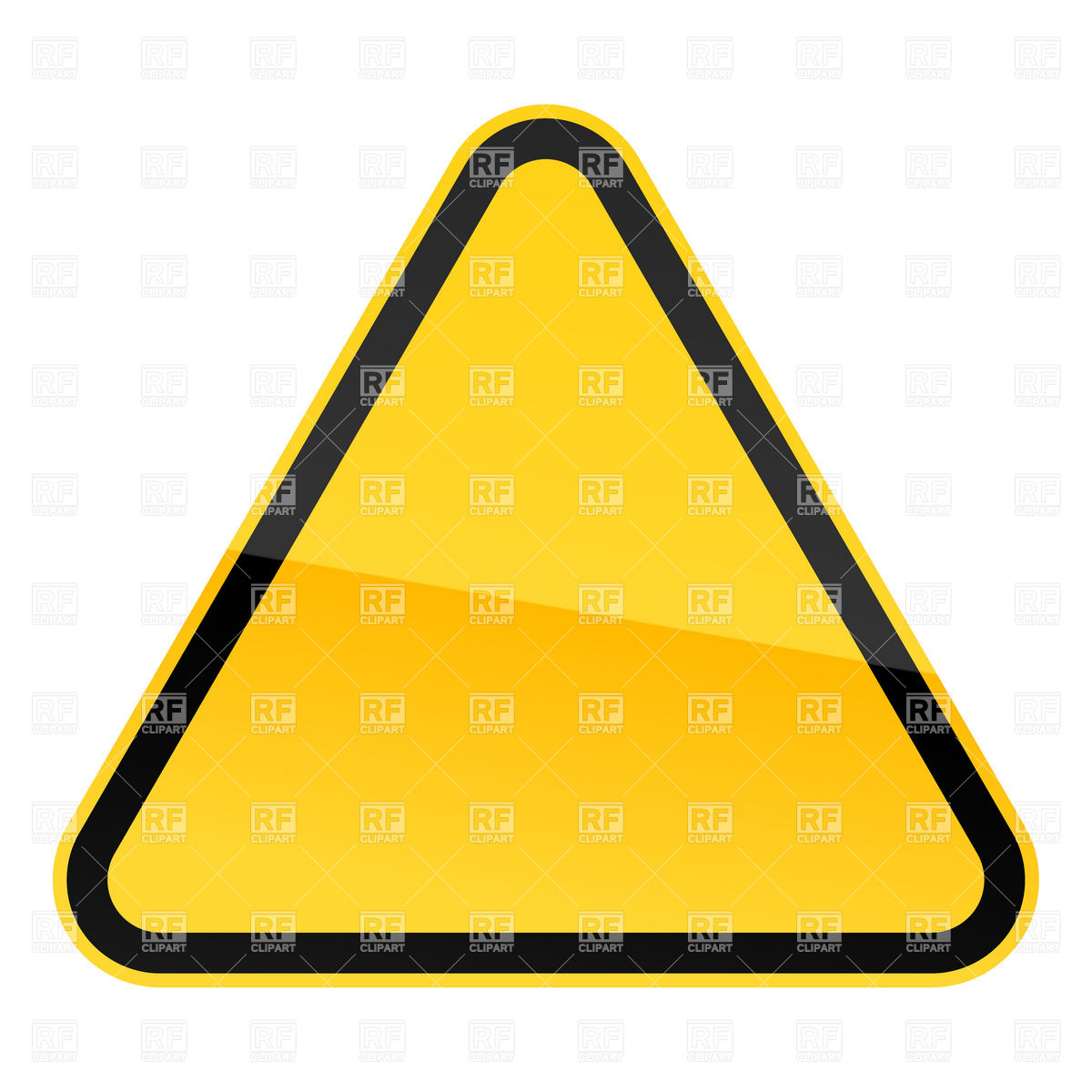 Blank Warning Sign Tamplate Download Royalty Free Vector Clipart  Eps