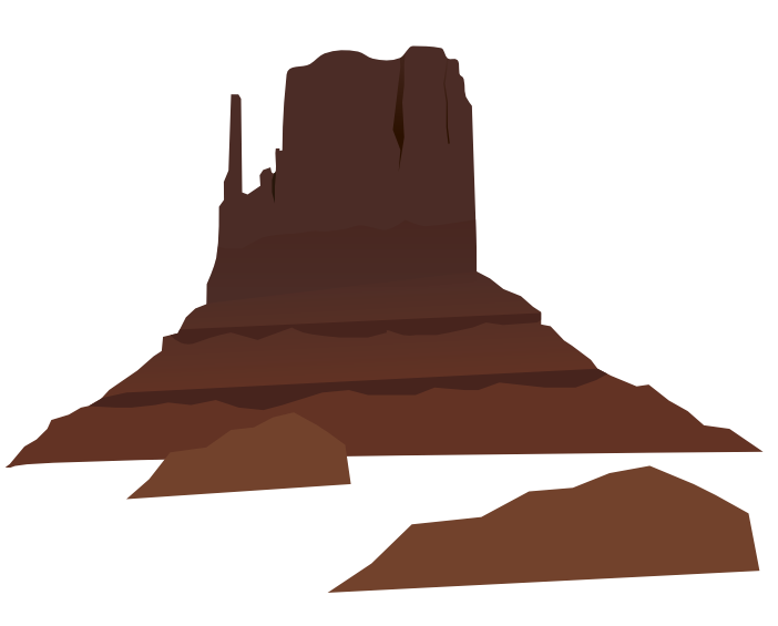 Free Desert Mountain Clip Art