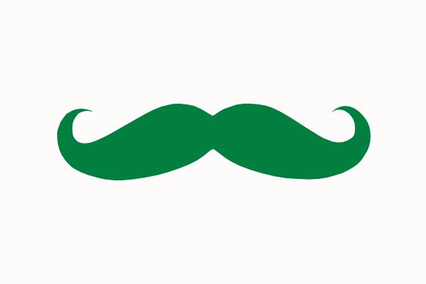 Green Mustache Clip Art At Clker Com   Vector Clip Art Online Royalty
