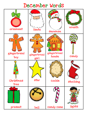 Month Of December Word Art To Make December Words For