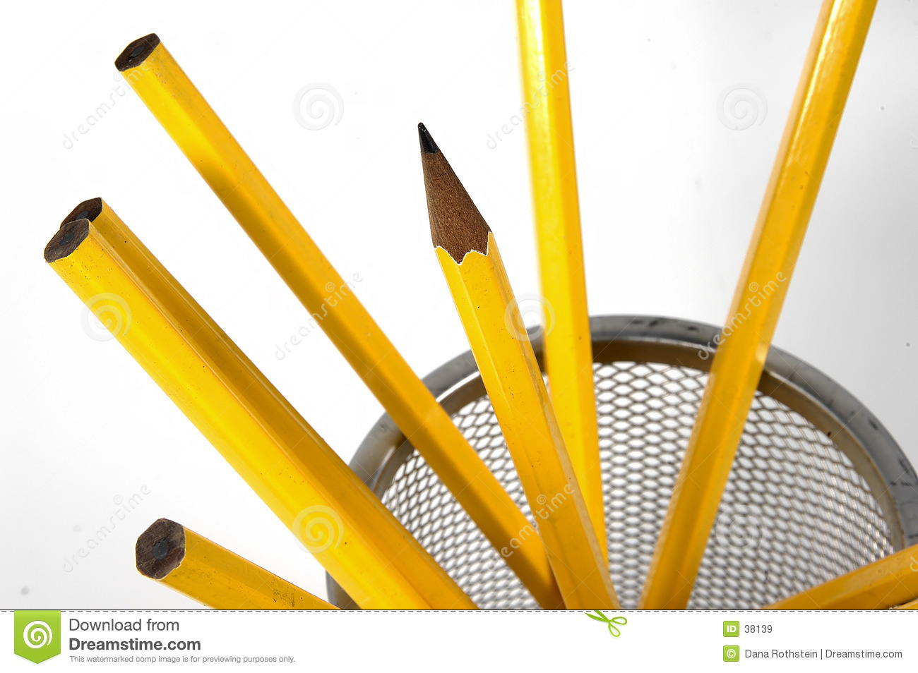Photo Of Unsharpened Pencils And One Sharpened Pencil 