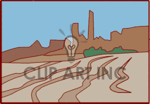 Sand Desert Mountain Mountains Desert407 Gif Clip Art Places