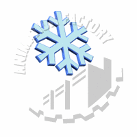 Snowflake Falling Animated Clipart
