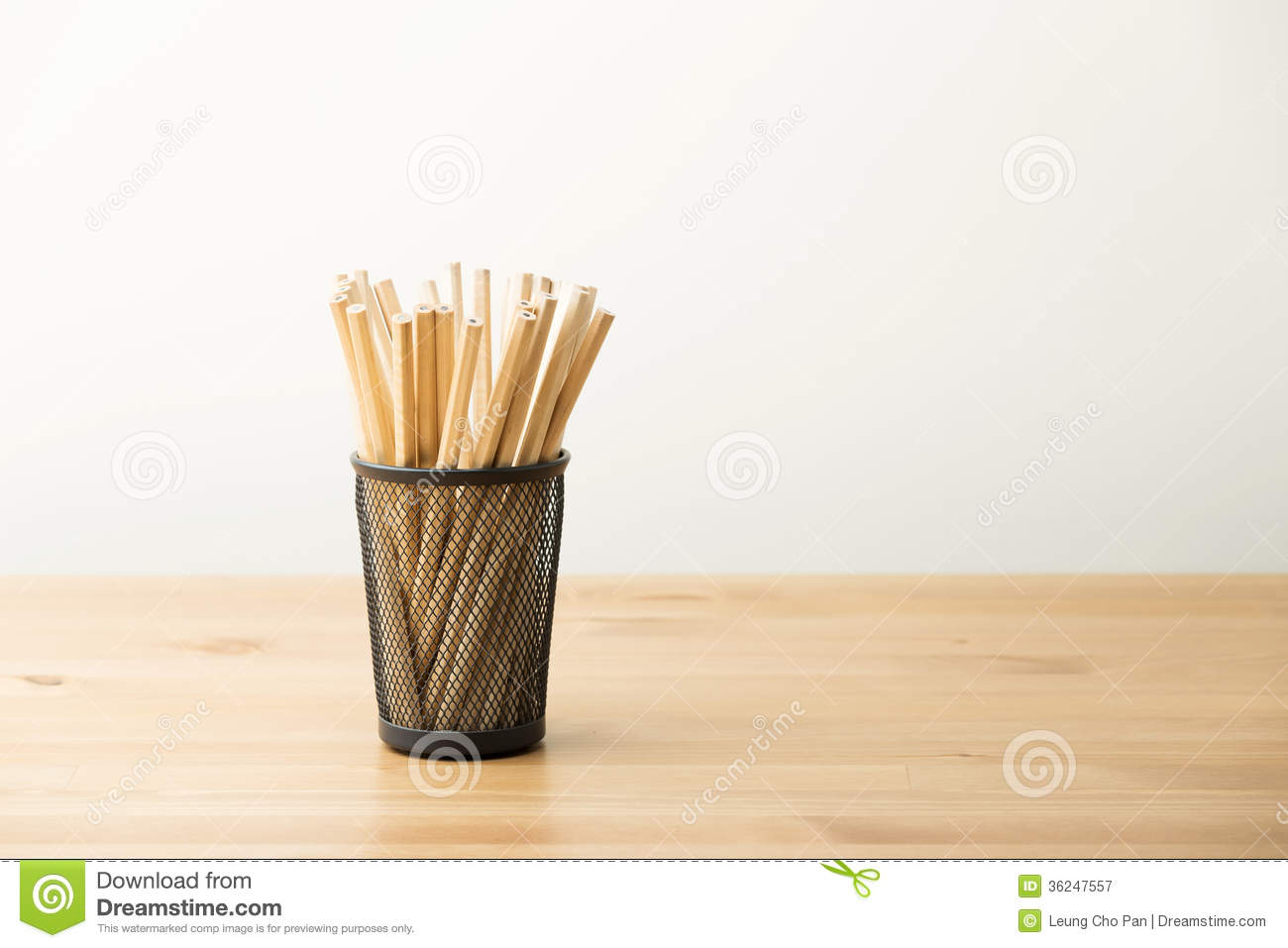 Unsharpened Pencil In Pot Royalty Free Stock Photography   Image    