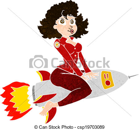 Vector Of Cartoon Army Pin Up Girl Riding Missile Csp19703089   Search