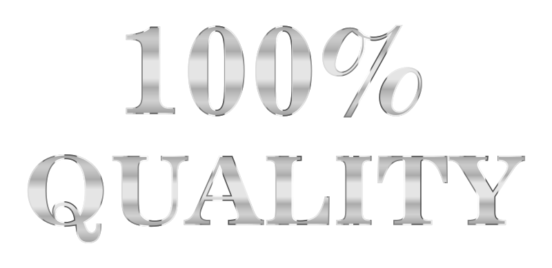 100 Percent Quality Typography Steel No Background