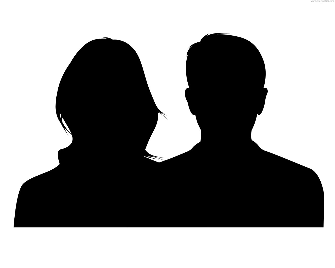 Couple Silhouette Male And Female  Psd    Psdgraphics