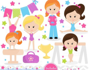 Download Gymnastics Clipart Clip Art Girls Little Tumbler Clipart