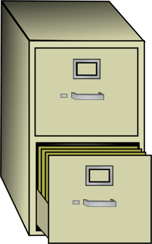 File Cabinet   Vector Clip Art