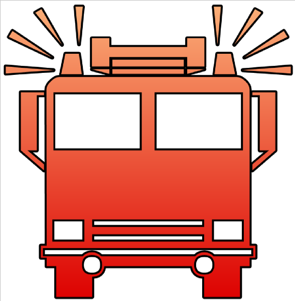 Fire Truck Cutout Clip Art At Clker Com   Vector Clip Art Online