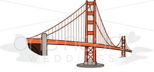 Golden Gate Bridge Clipart   Honeymoon Clipart