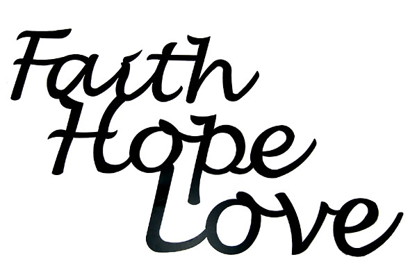Image   Metal Art Phrases Faith Hope Love Wall Decor Jpg   Austin