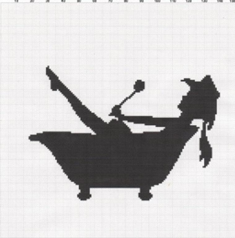 Lady Cowgirl In Tub     By Smileys Stuff   Crocheting Pattern