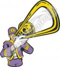 Marching Band Instruments Border Clipart