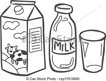 Milk Can Clipart Vector Milk Doodle
