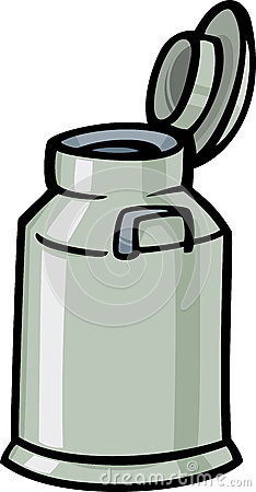 Milk Can Or Churn Cartoon Clip Art Royalty Free Stock Photography