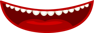 Mouth In A Cartoon Style
